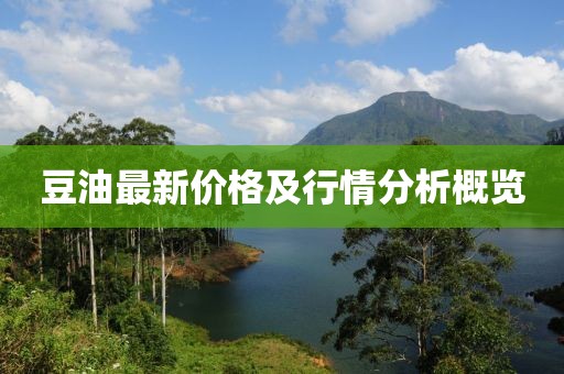 豆油最新價格及行情分析概覽