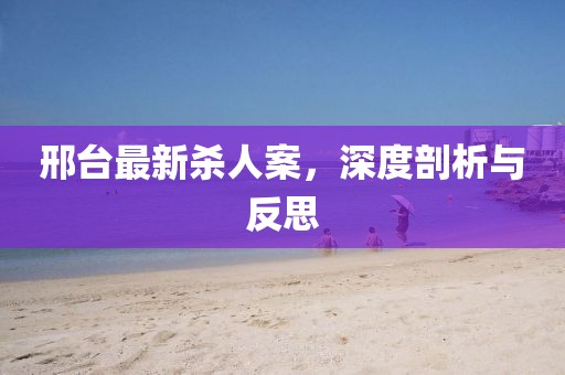 邢臺最新殺人案，深度剖析與反思