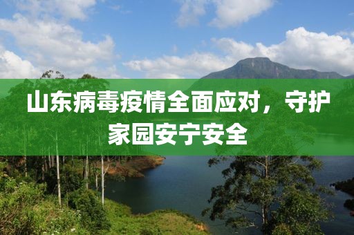 山東病毒疫情全面應(yīng)對，守護(hù)家園安寧安全