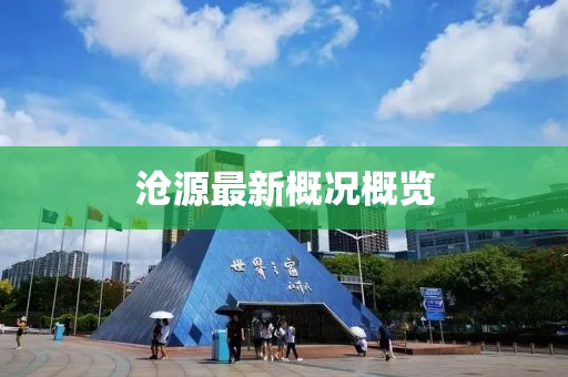 滄源最新概況概覽