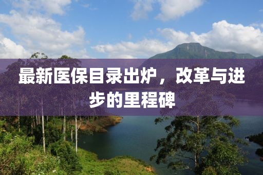 最新醫(yī)保目錄出爐，改革與進(jìn)步的里程碑