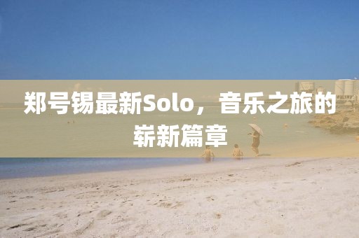 鄭號錫最新Solo，音樂之旅的嶄新篇章