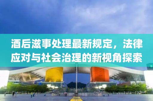 酒后滋事處理最新規(guī)定，法律應(yīng)對(duì)與社會(huì)治理的新視角探索