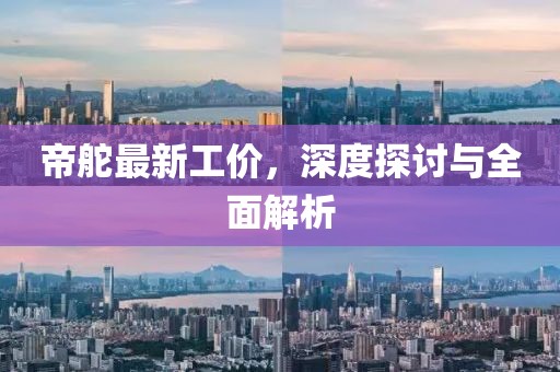 帝舵最新工價(jià)，深度探討與全面解析