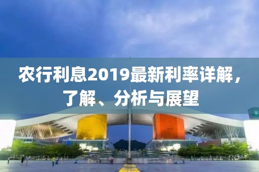 農(nóng)行利息2019最新利率詳解，了解、分析與展望