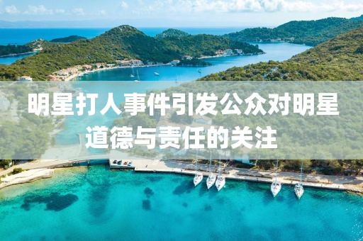 明星打人事件引發(fā)公眾對明星道德與責任的關注