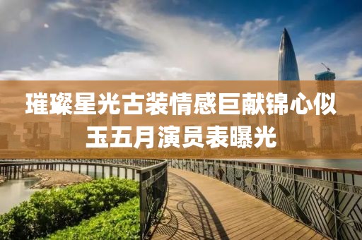 璀璨星光古裝情感巨獻錦心似玉五月演員表曝光