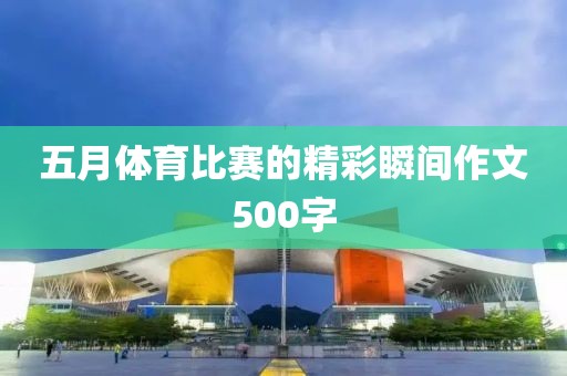 五月體育比賽的精彩瞬間作文500字