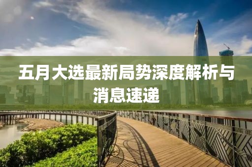 五月大選最新局勢深度解析與消息速遞