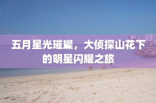 五月星光璀璨，大偵探山花下的明星閃耀之旅