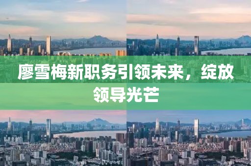 廖雪梅新職務引領未來，綻放領導光芒