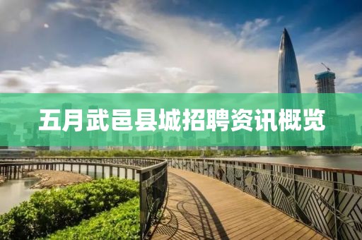 五月武邑縣城招聘資訊概覽