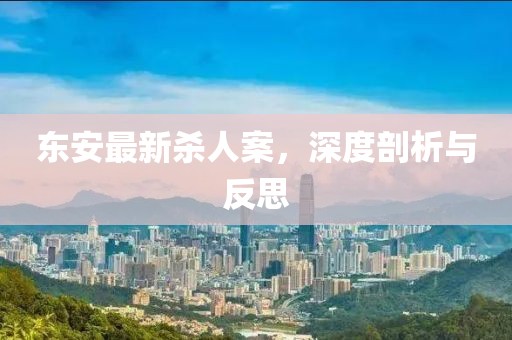 東安最新殺人案，深度剖析與反思