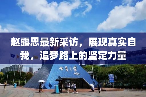 趙露思最新采訪，展現(xiàn)真實(shí)自我，追夢(mèng)路上的堅(jiān)定力量