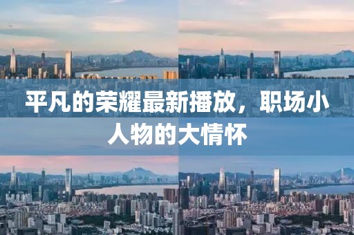 平凡的榮耀最新播放，職場小人物的大情懷