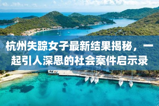 杭州失蹤女子最新結(jié)果揭秘，一起引人深思的社會(huì)案件啟示錄