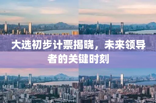 大選初步計(jì)票揭曉，未來領(lǐng)導(dǎo)者的關(guān)鍵時(shí)刻
