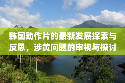 韓國動(dòng)作片的最新發(fā)展探索與反思，涉黃問題的審視與探討