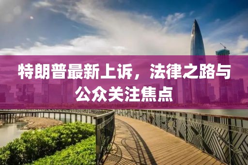 特朗普最新上訴，法律之路與公眾關(guān)注焦點(diǎn)