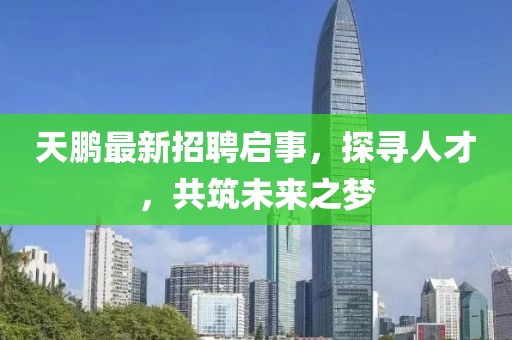 天鵬最新招聘啟事，探尋人才，共筑未來之夢